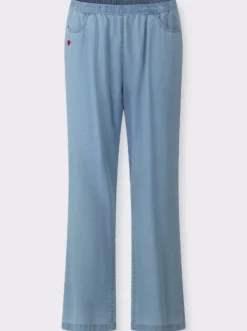 Schlupfjeans in weiter Form