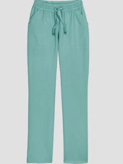 Schlupfjeans mit gesmoktem Bund