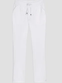 Schlupfjeans mit gesmoktem Bund