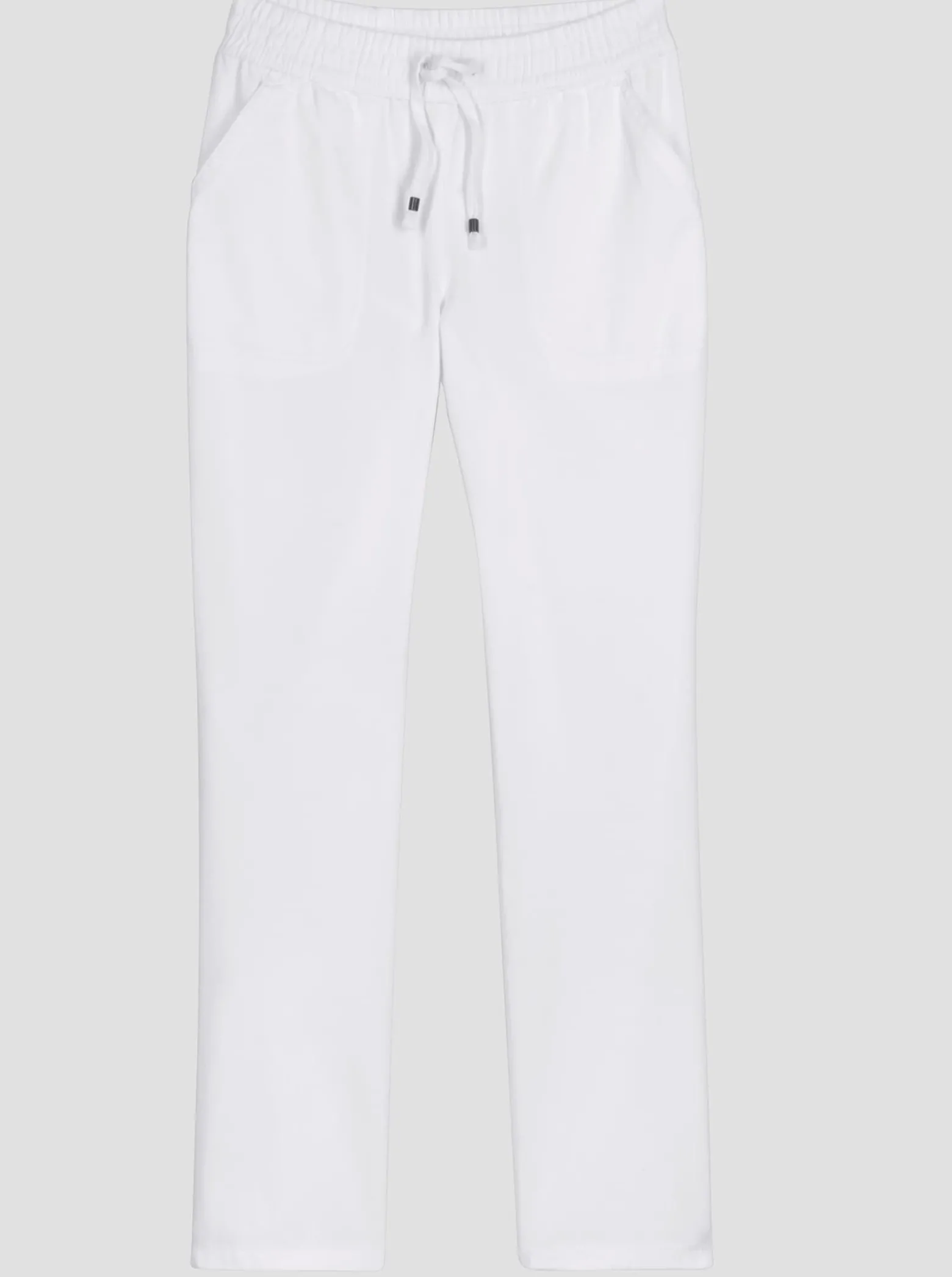 Schlupfjeans mit gesmoktem Bund