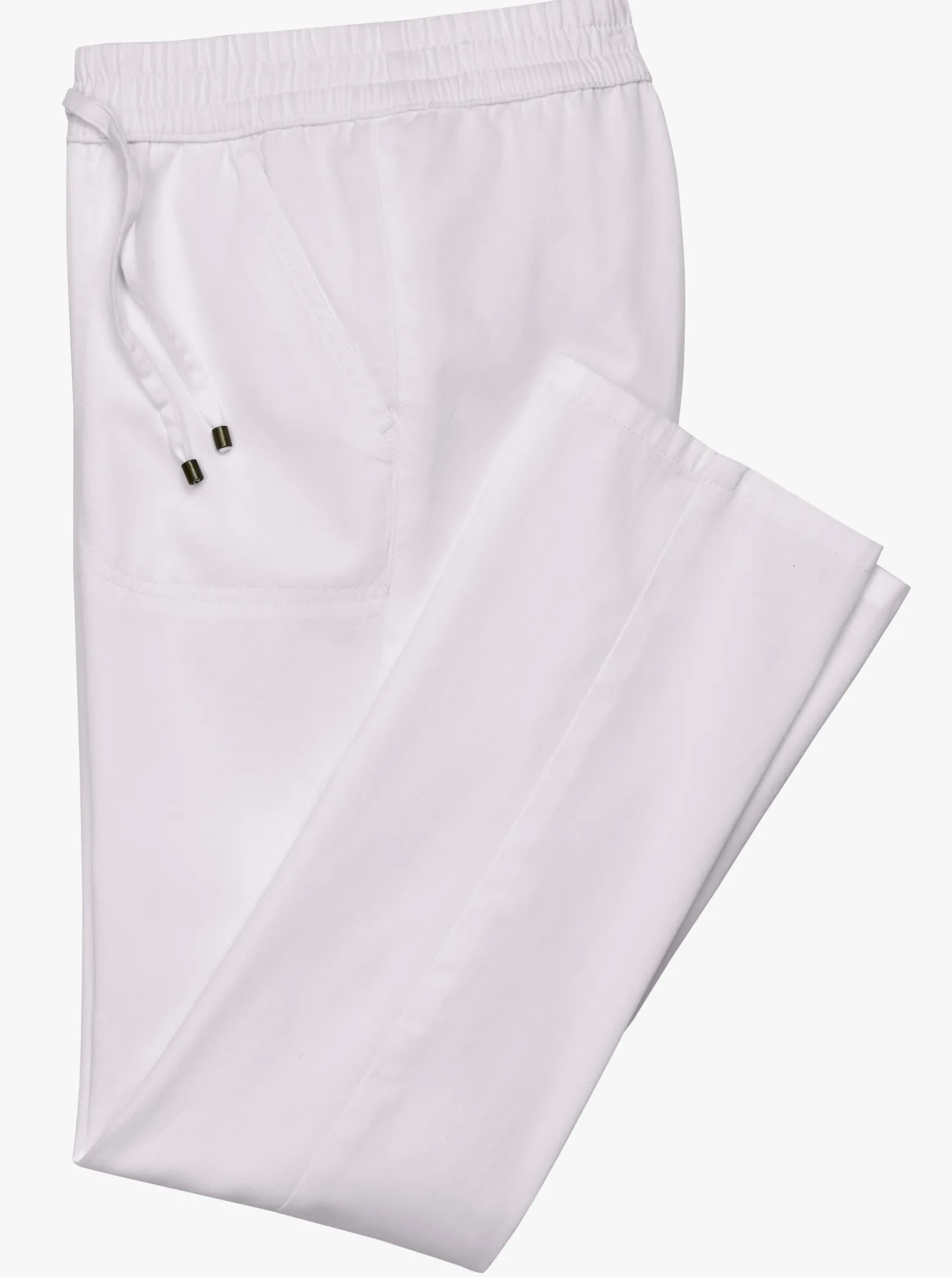 Schlupfjeans mit gesmoktem Bund