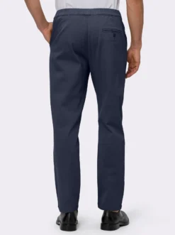 Schlupfjeans mit imitierter Reißverschluss-Blende