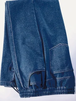 Schlupfjeans mit Kordel