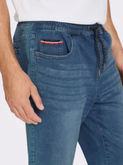 Schlupfjeans mit Kordelzug