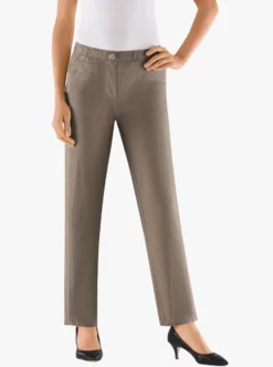 Schlupfjeans mit Rundum-Dehnbund