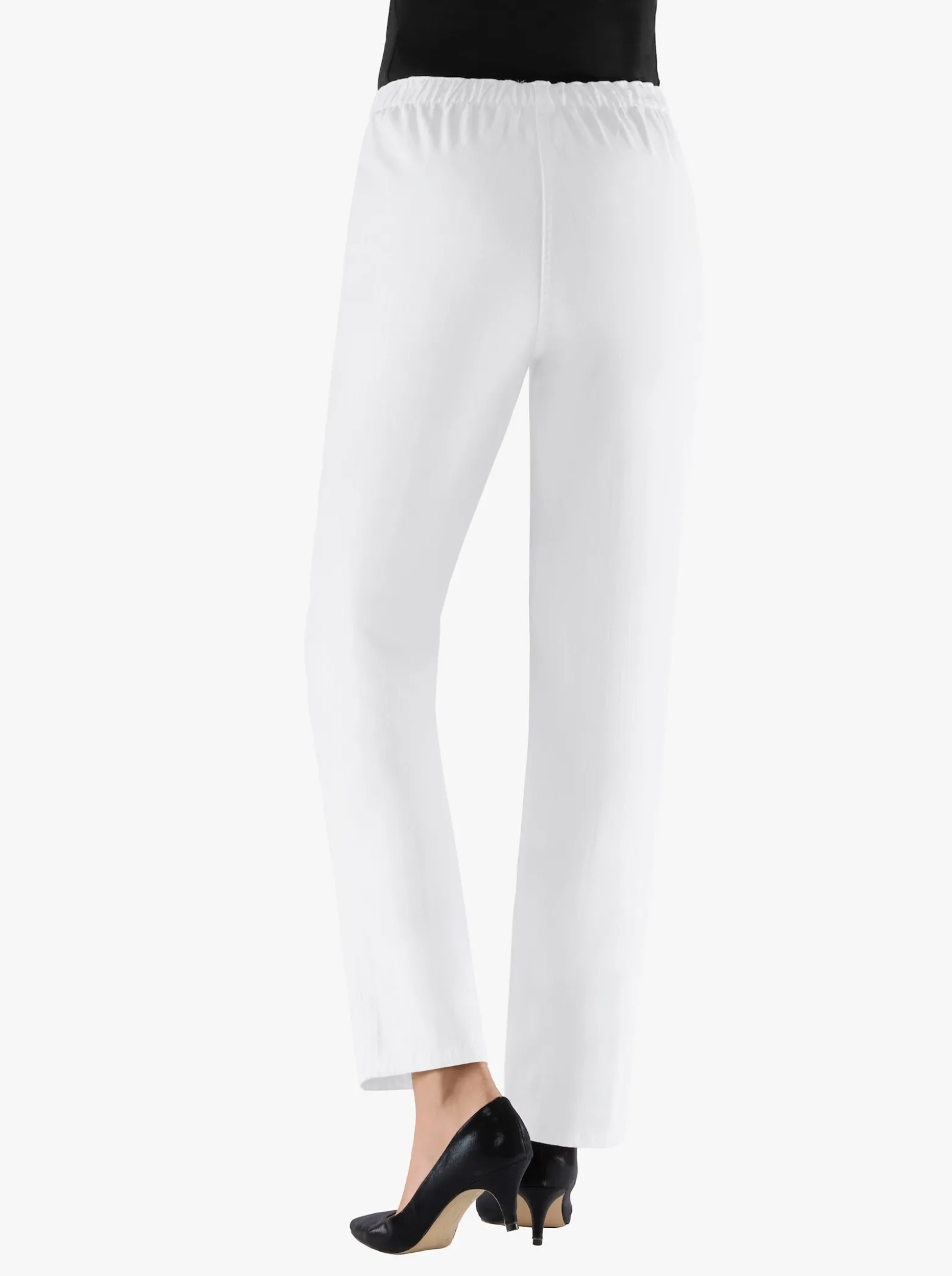 Schlupfjeans mit Rundum-Dehnbund