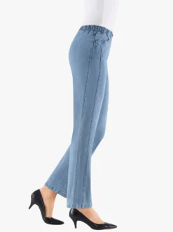Schlupfjeans mit Rundum-Dehnbund