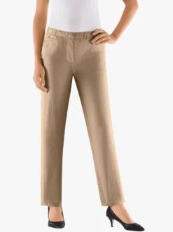 Schlupfjeans mit Rundum-Dehnbund