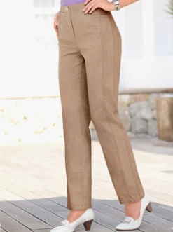 Schlupfjeans mit Rundum-Dehnbund