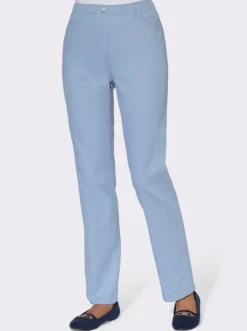 Schlupfjeans mit Rundum-Dehnbund