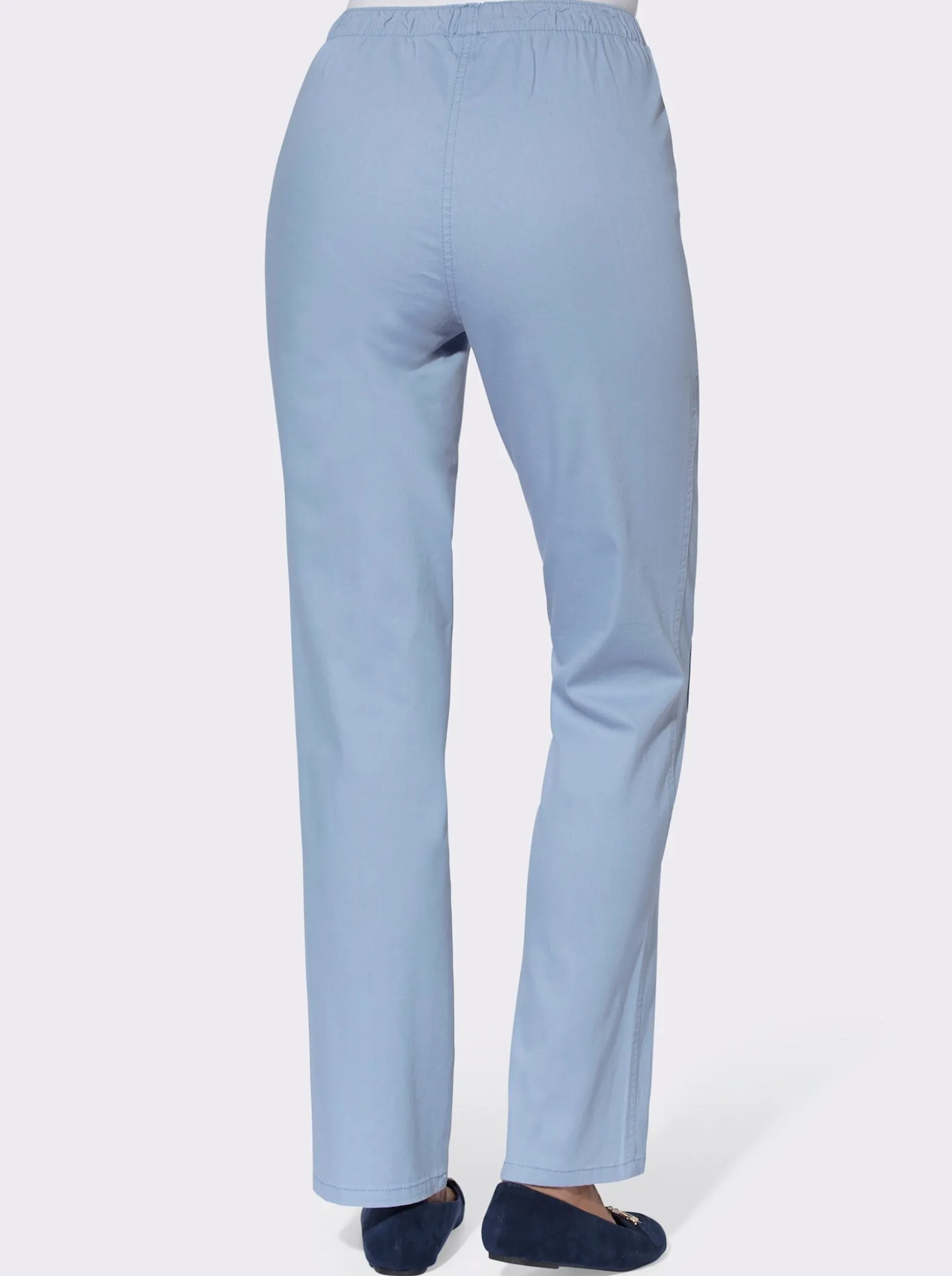 Schlupfjeans mit Rundum-Dehnbund