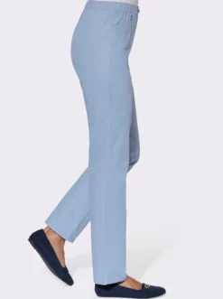 Schlupfjeans mit Rundum-Dehnbund