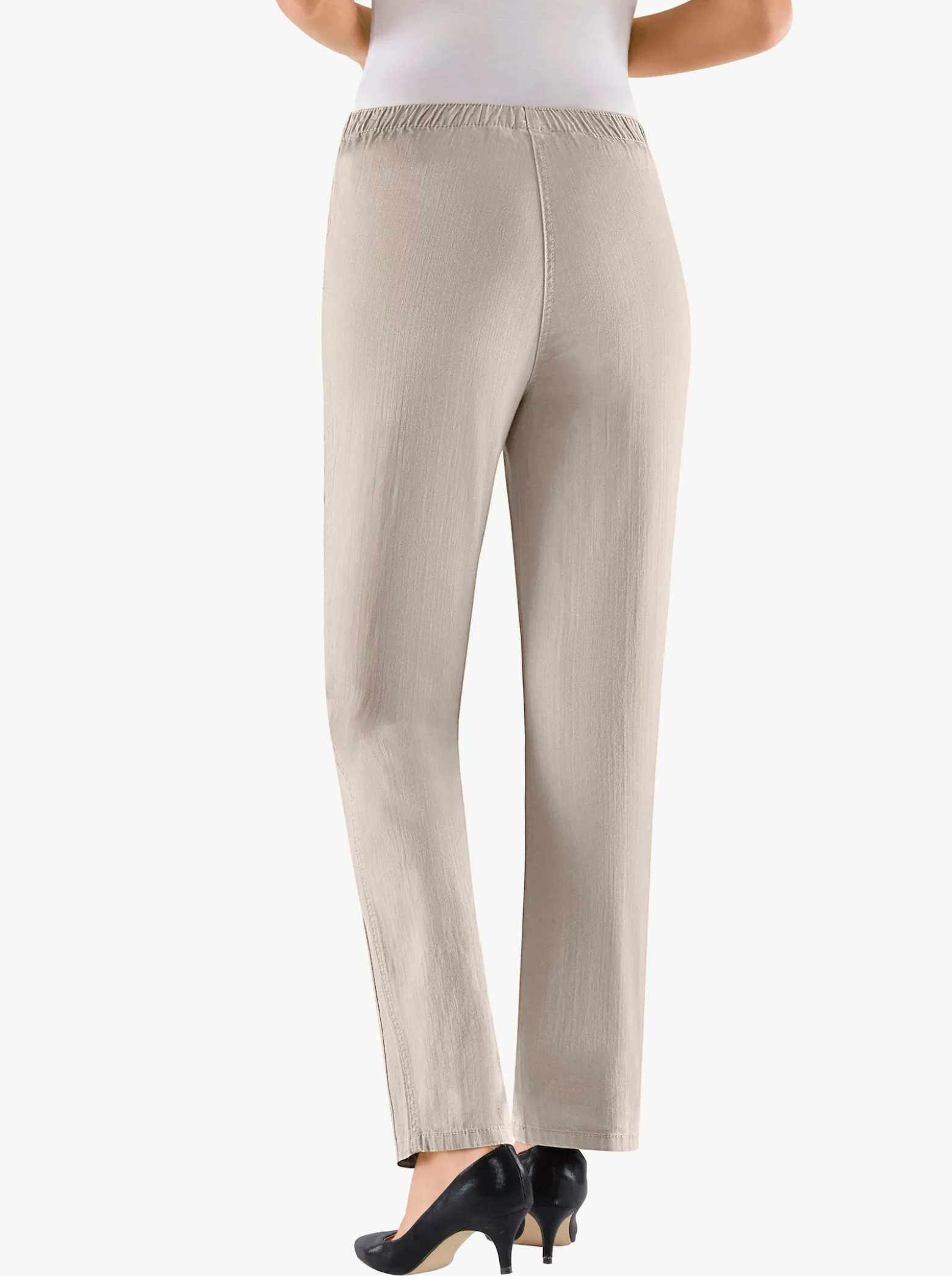 Schlupfjeans mit Rundum-Dehnbund
