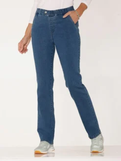 Schlupfjeans mit 2 Taschen vorne