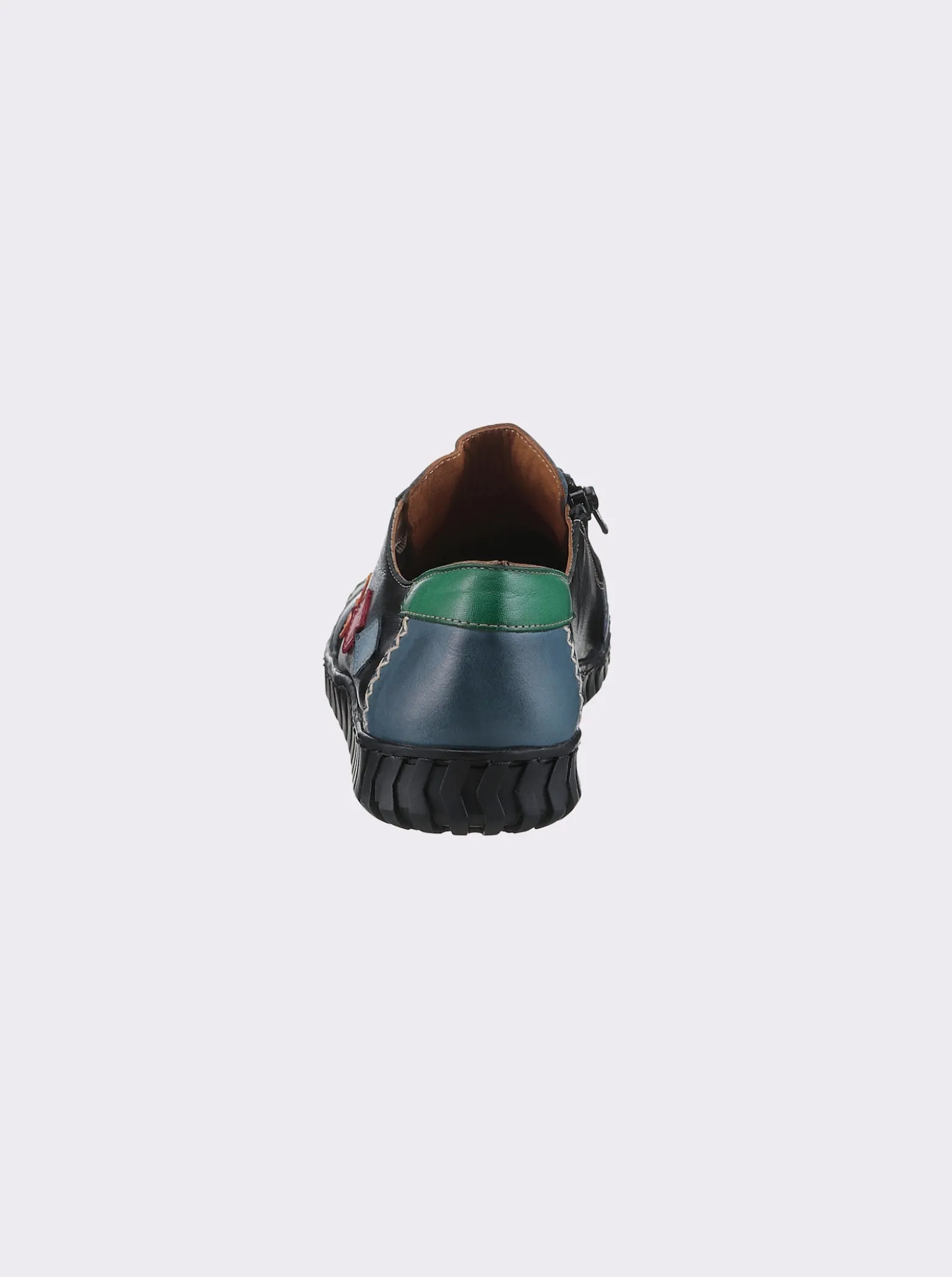 Schnürschuh mit seitlichem Reißverschluss