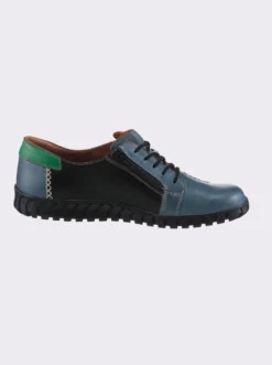 Schnürschuh mit seitlichem Reißverschluss