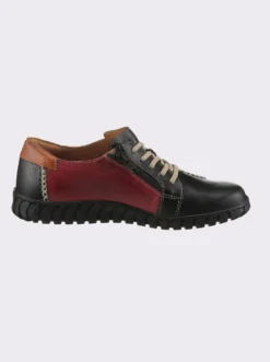 Schnürschuh mit seitlichem Reißverschluss