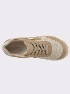 Schnürschuh mit Stretch-Einsatz, für kräftige Füße