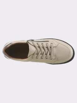 Schnürschuh mit Wechselfußbett, Leder