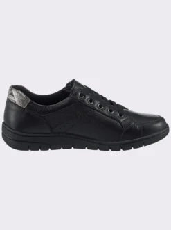 Schnürschuh mit Wechselfußbett, Leder