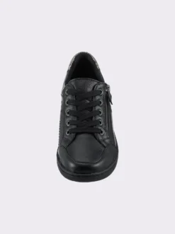 Schnürschuh mit Wechselfußbett, Leder
