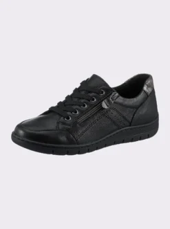 Schnürschuh mit Wechselfußbett, Leder