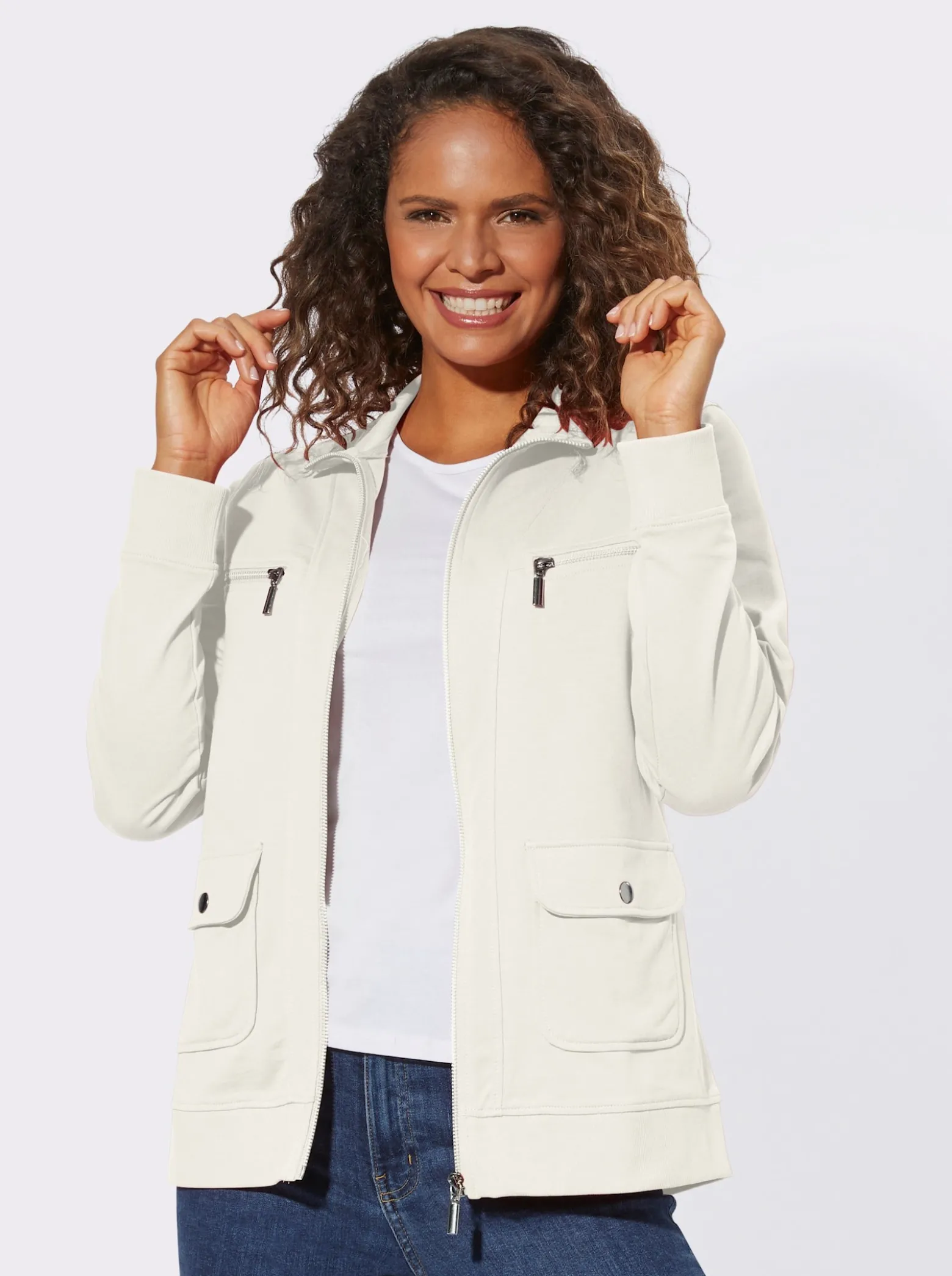 Shirtjacke aus reiner Baumwolle