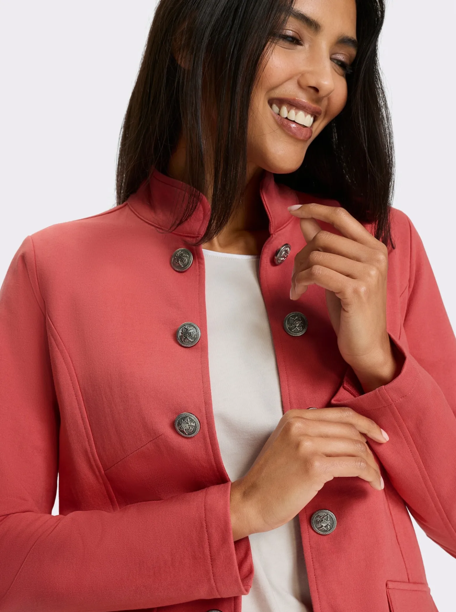 Shirtjacke im Military-Stil