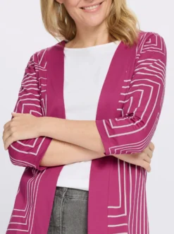 Shirtjacke in grafischem Dessin