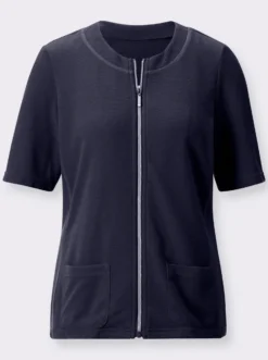 Shirtjacke in Jacquard-Qualität