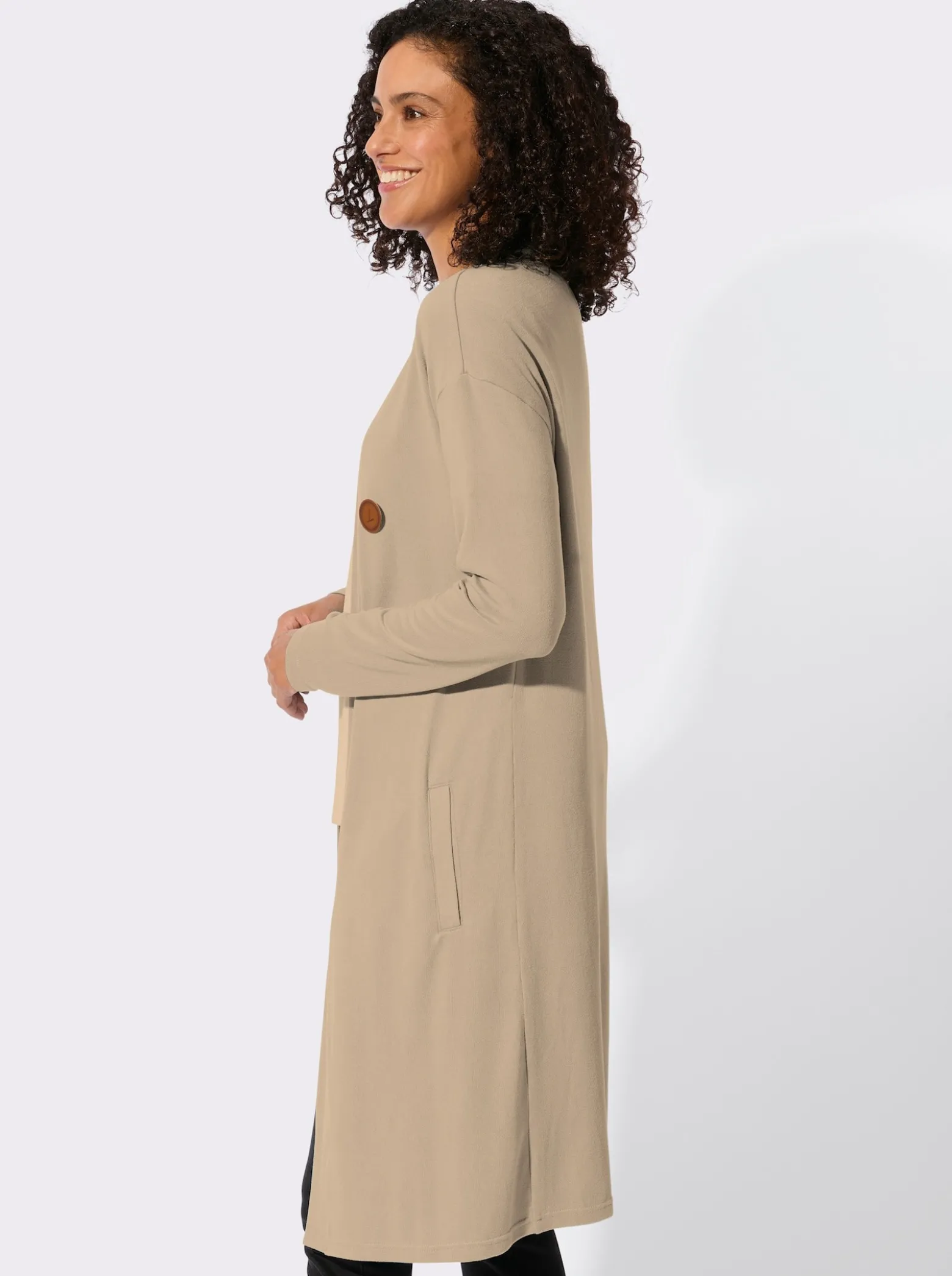 Shirtjacke in offener Form