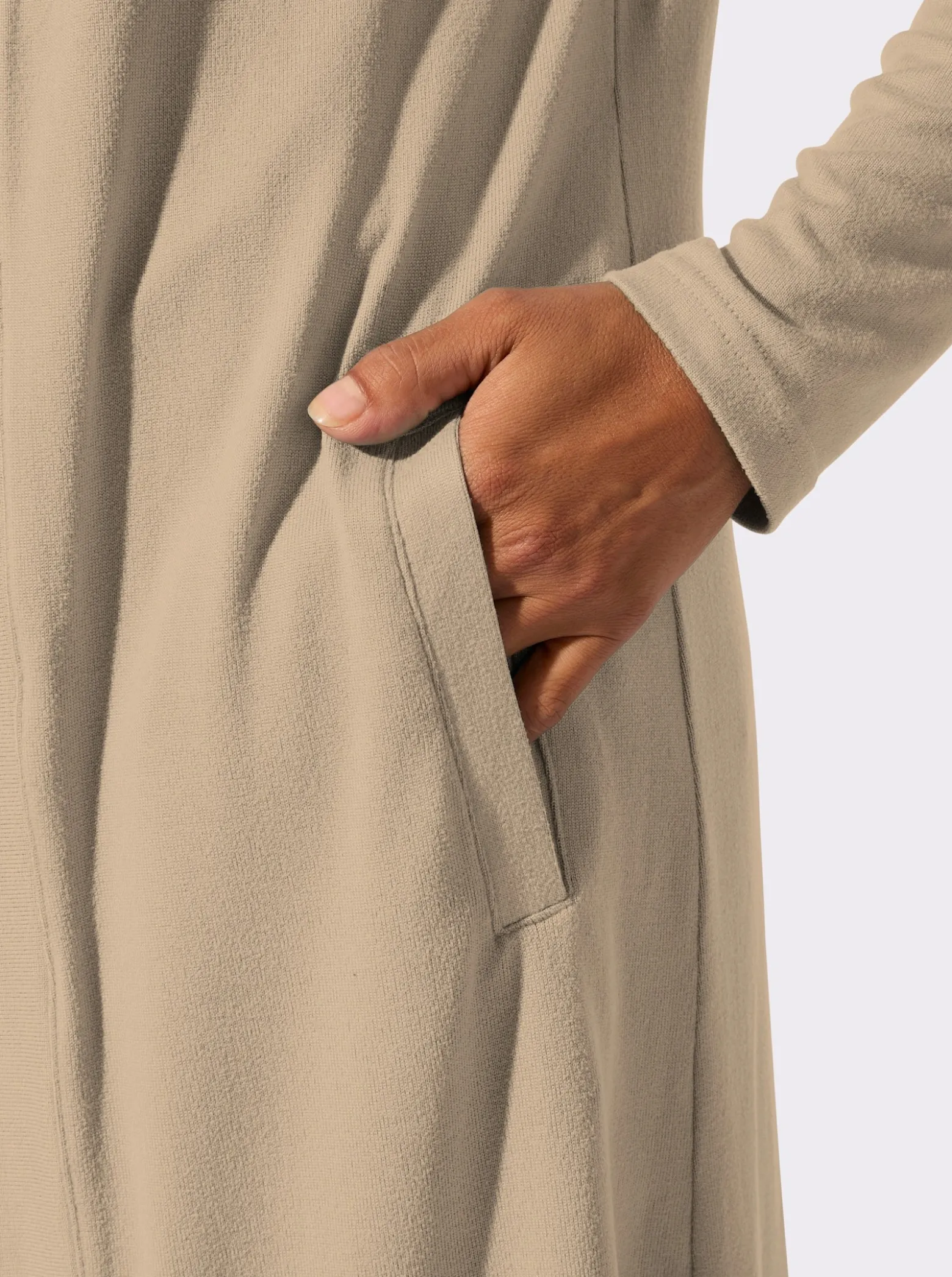 Shirtjacke in offener Form