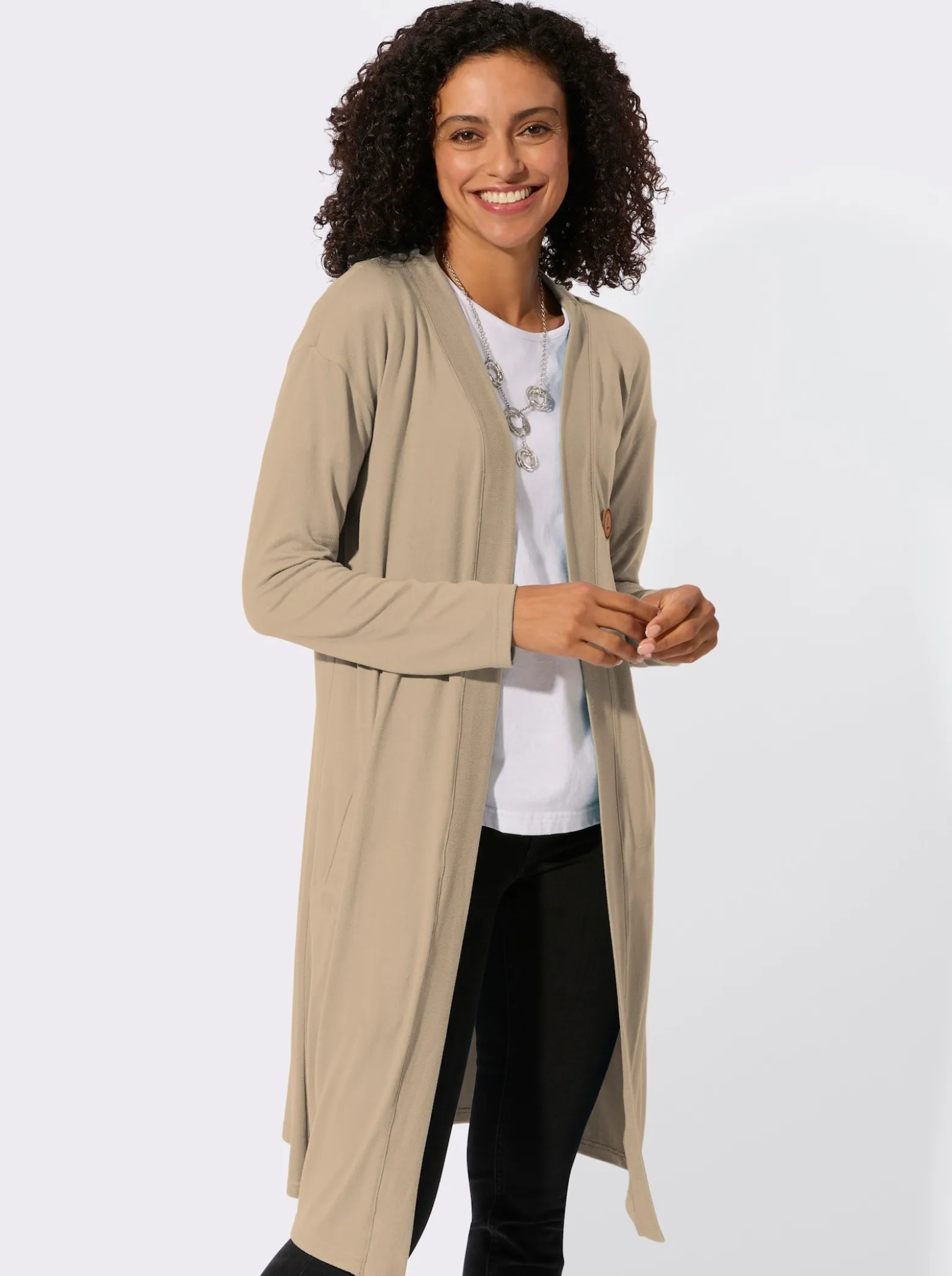 Shirtjacke in offener Form