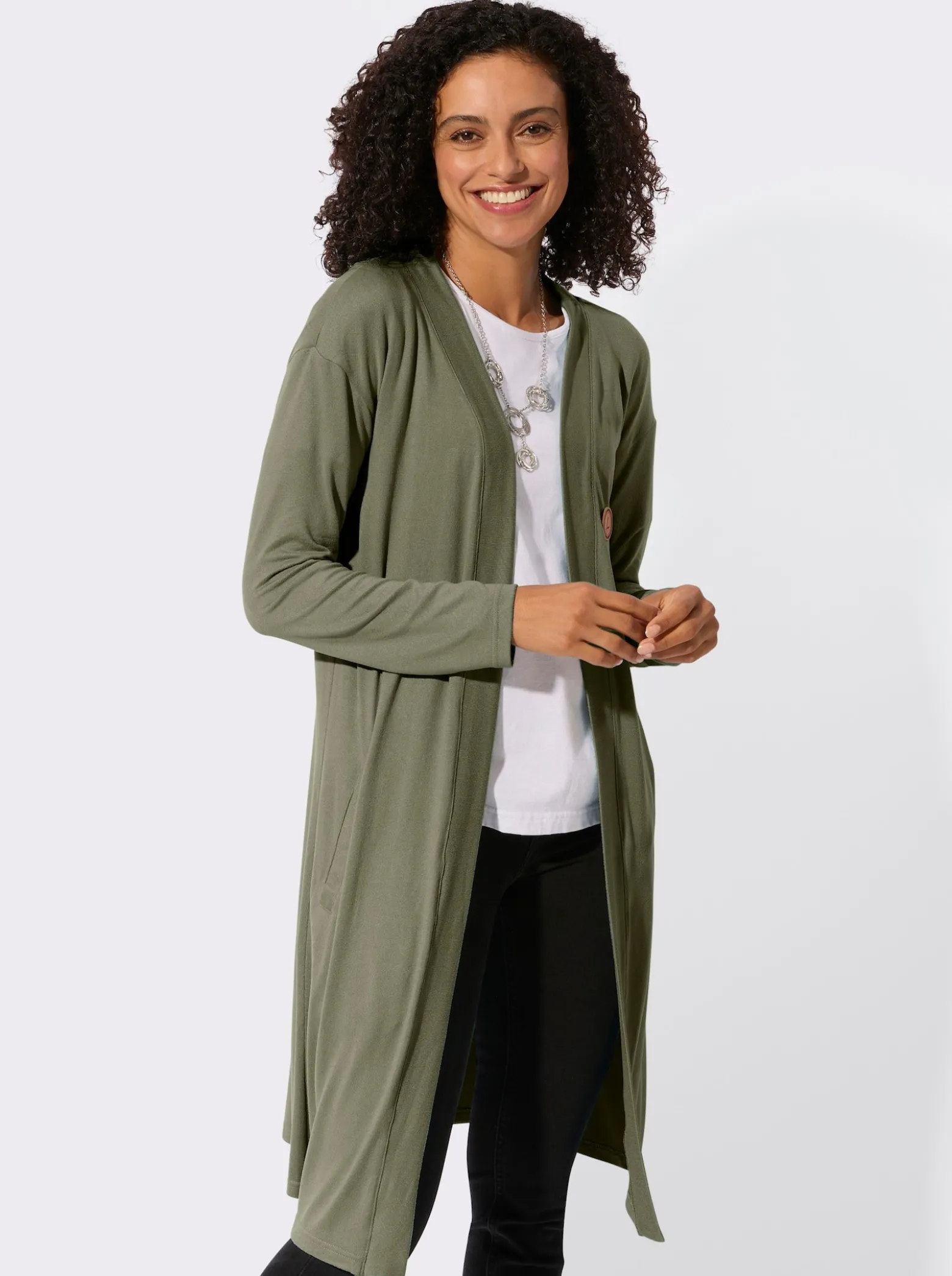 Shirtjacke in offener Form