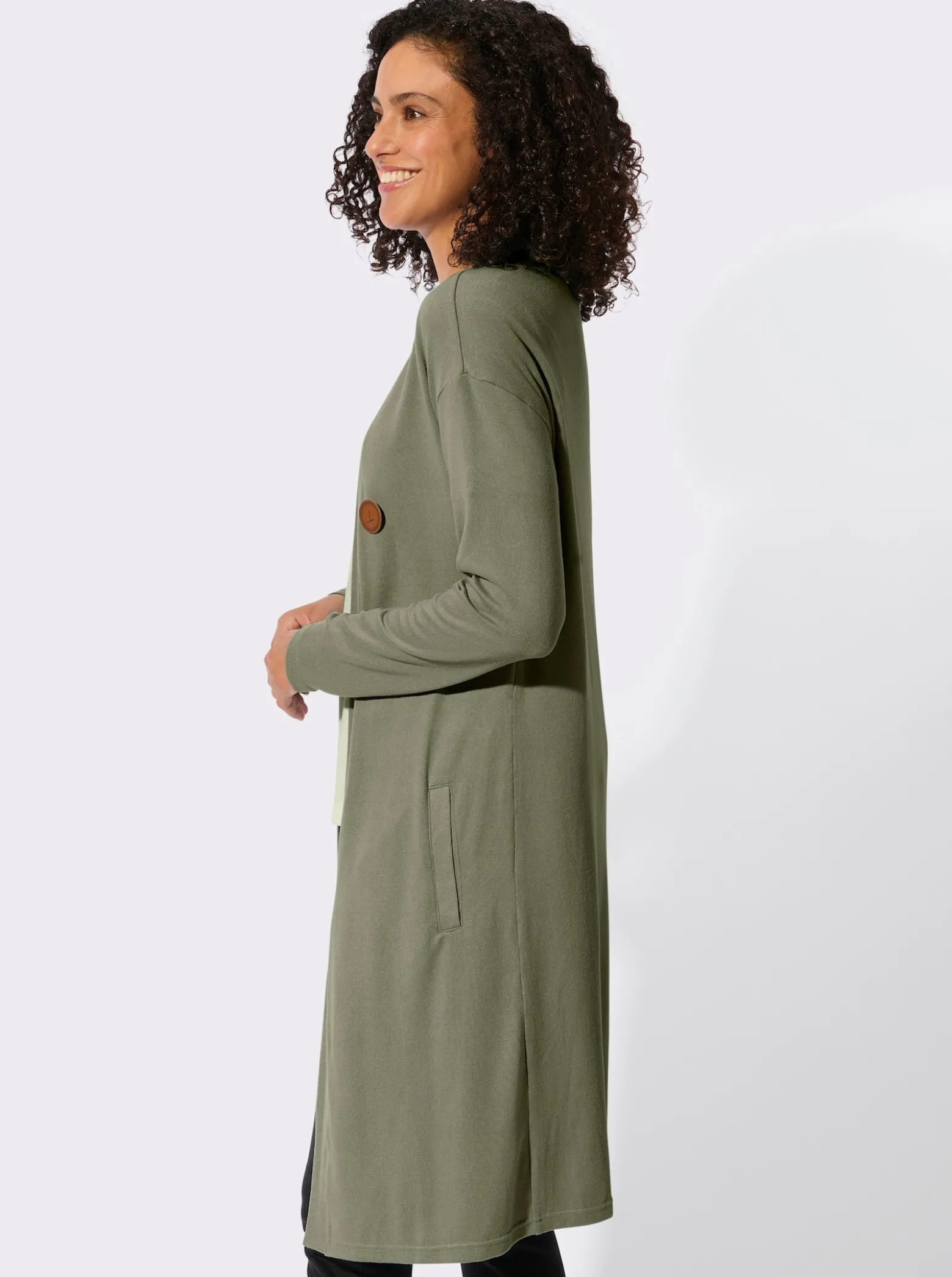 Shirtjacke in offener Form