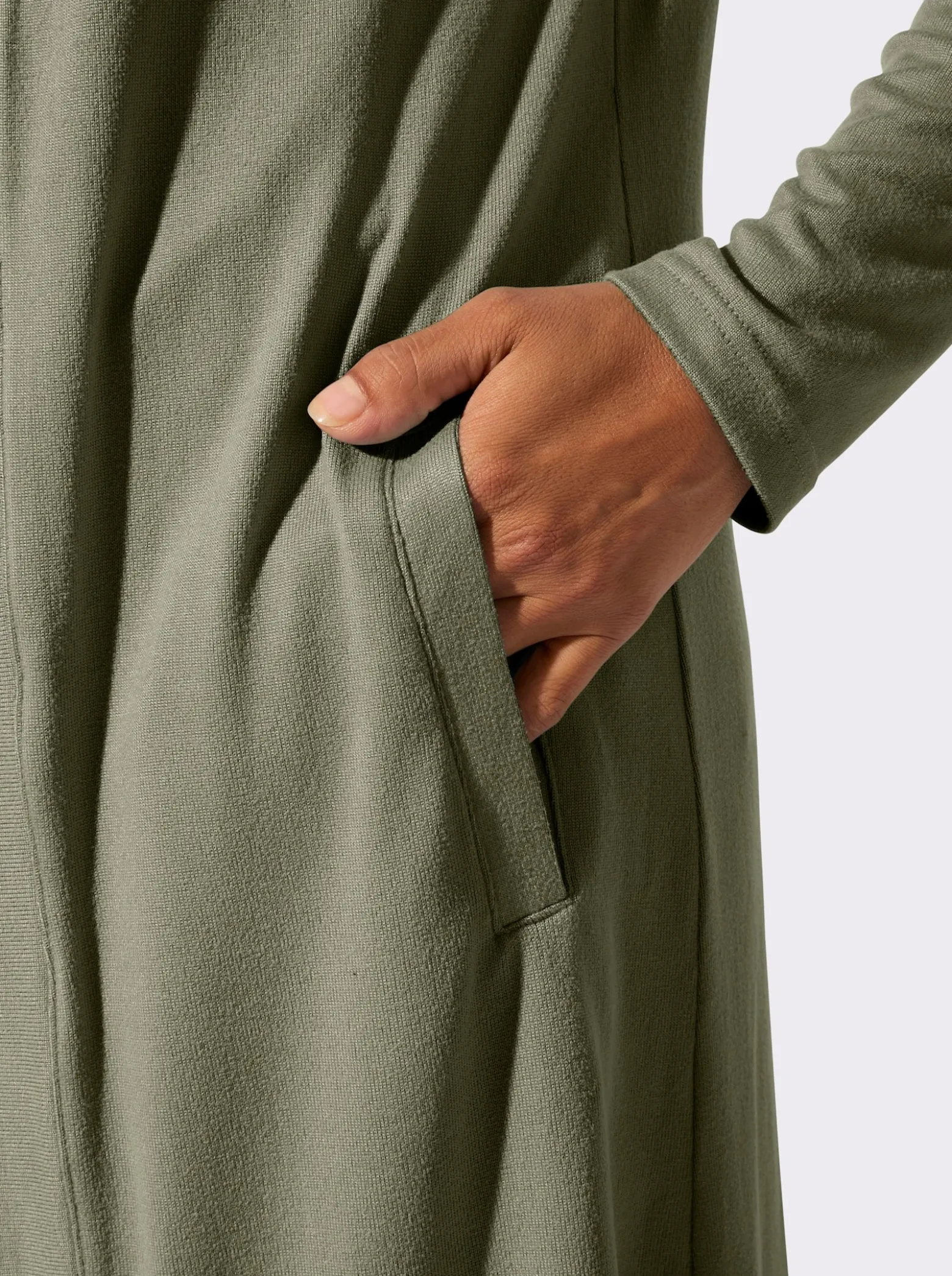 Shirtjacke in offener Form