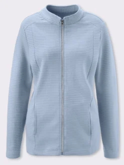 Shirtjacke in Ripp-Struktur