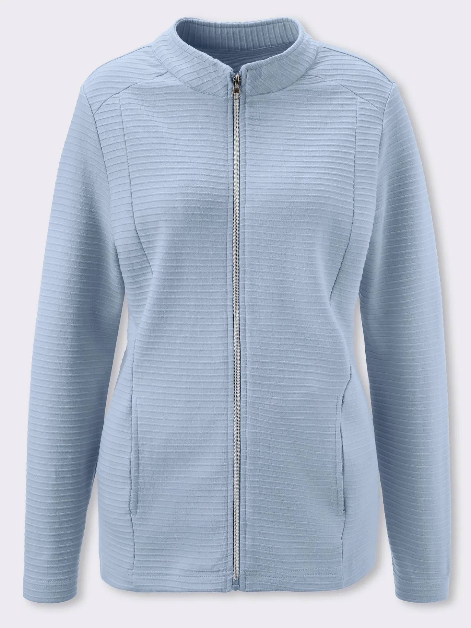 Shirtjacke in Ripp-Struktur