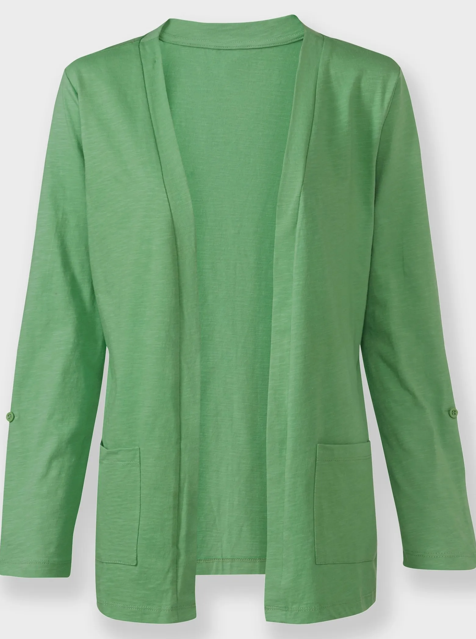 Shirtjacke mit Flammgarn-Struktur