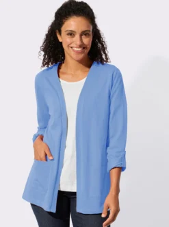 Shirtjacke mit Flammgarn-Struktur