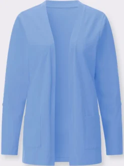 Shirtjacke mit Flammgarn-Struktur