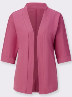 Shirtjacke mit Fledermaus-Ärmeln