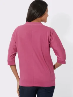 Shirtjacke mit Fledermaus-Ärmeln