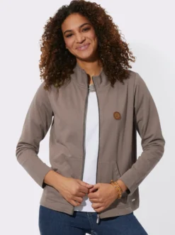 Shirtjacke mit Känguru-Taschen