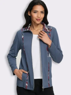 Shirtjacke mit kontrastreicher Verarbeitung