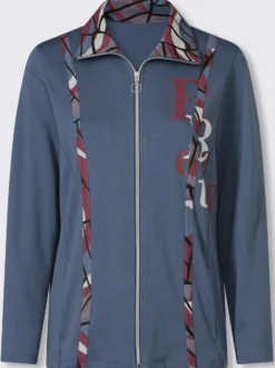 Shirtjacke mit kontrastreicher Verarbeitung