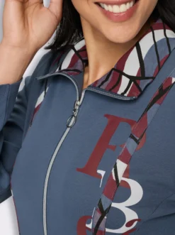 Shirtjacke mit kontrastreicher Verarbeitung