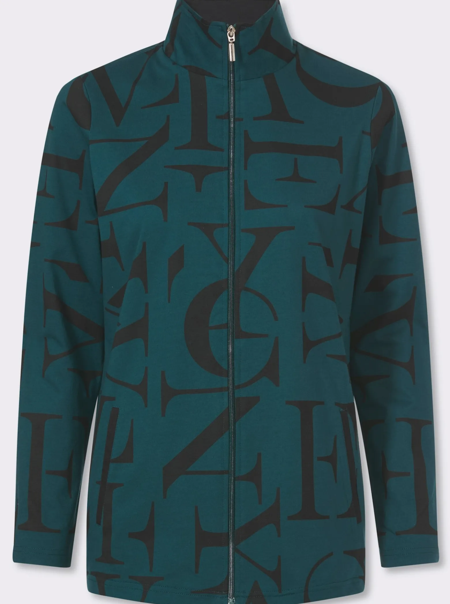 Shirtjacke mit Lettering-Druck