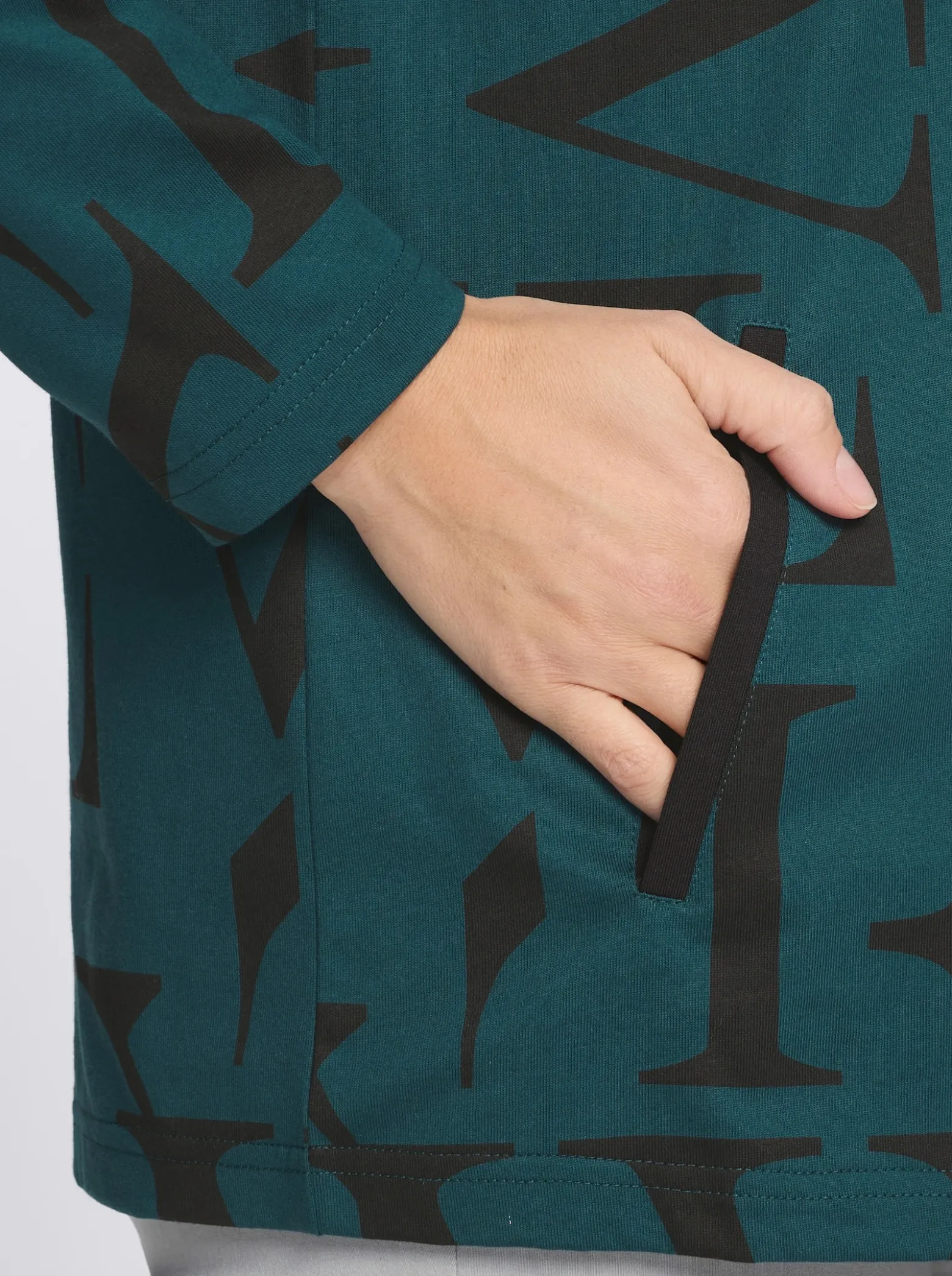 Shirtjacke mit Lettering-Druck