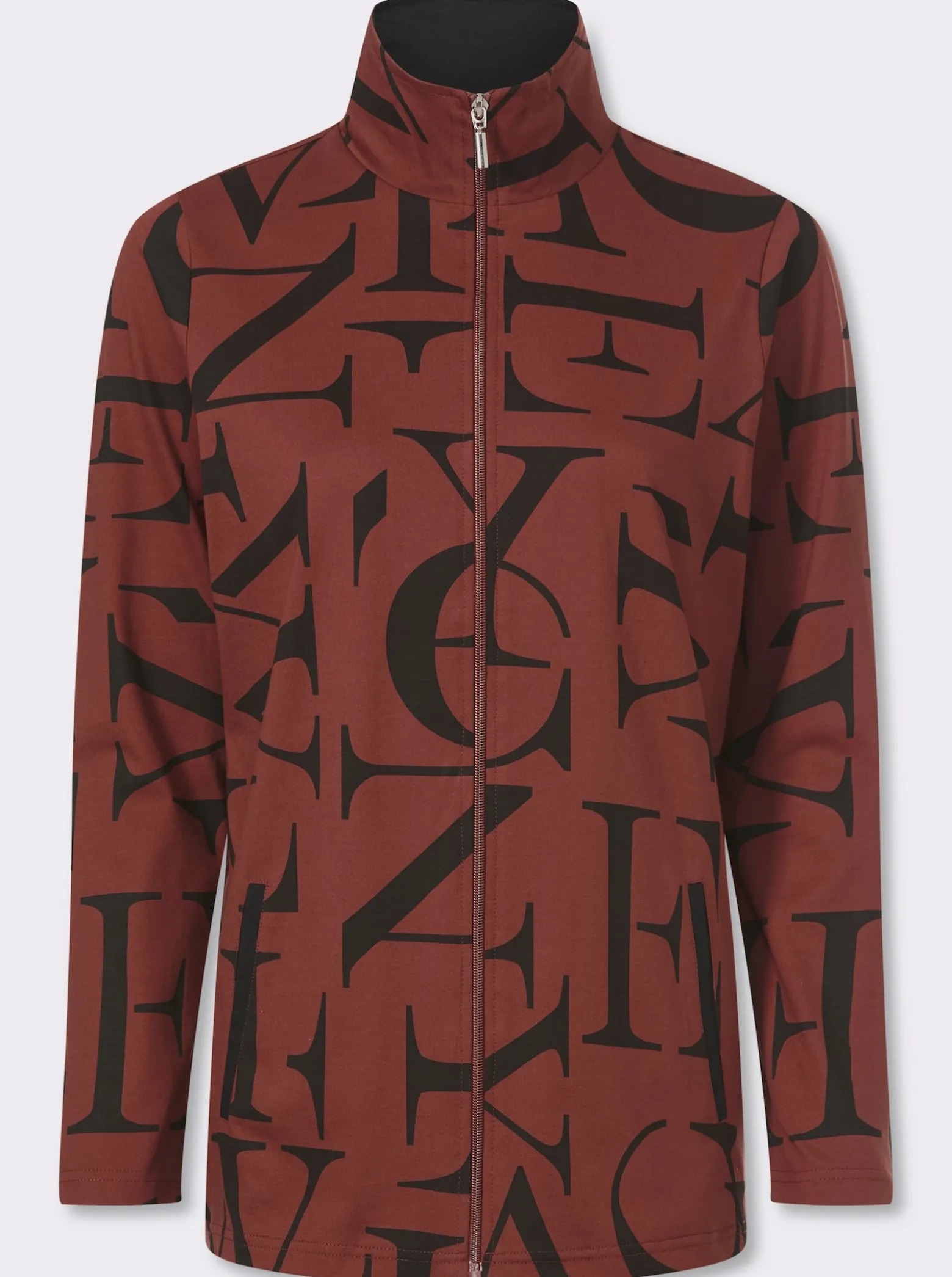 Shirtjacke mit Lettering-Druck